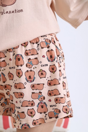 Пижама для девочки Капи-2 бежевый