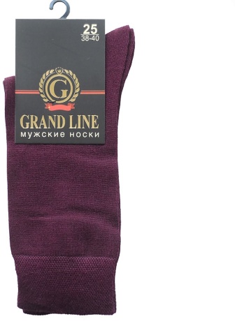 Носки мужские М-150 бордовый