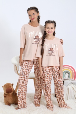 Пижама женская Капи-3 бежевый
