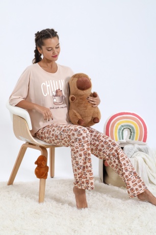 Пижама женская Капи-3 бежевый