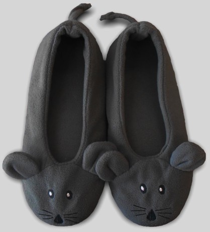 Женские тапочки-балетки "Мышки"
