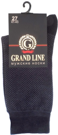 Носки мужские М-152 точки, графит