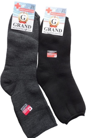 Носки мужские МЕД-55 теплые, асфальт