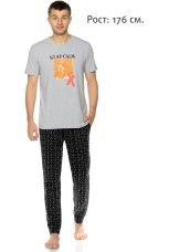 Мужской комплект Будь спокойным (брюки, рост:176)