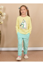 Пижама для девочки с длинным рукавом