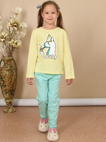 Пижама для девочки с длинным рукавом