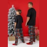 Пижама для мальчика новогодняя family look Традиция-1 черный