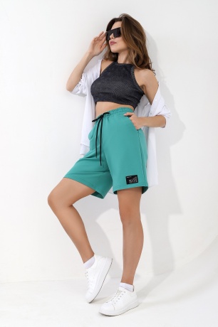 Шорты женские Сияние стиля-2 малахит