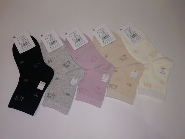 Женские носки однотонные Hello Kitty