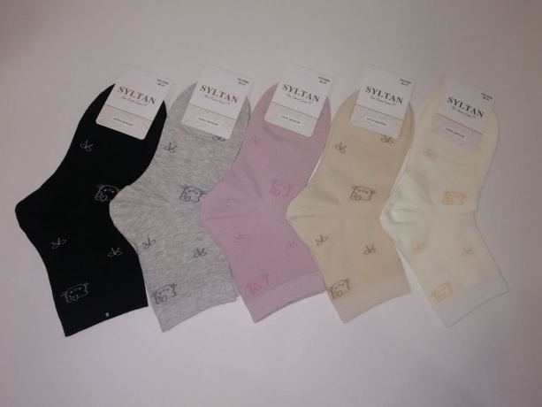 Женские носки однотонные Hello Kitty