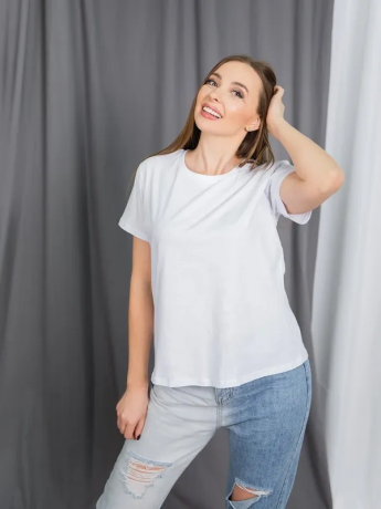 Джемпер женский Классика белый