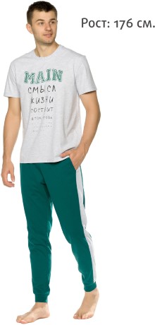 Мужской комплект Смысл жизни (брюки, рост: 176)