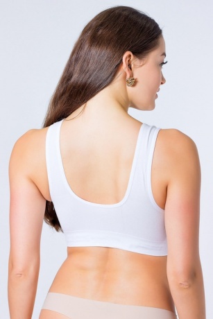Топ "Классика" с вкладышем, белый