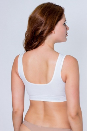 Топ "Классика" с вкладышем, белый