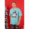 Пижама мужская новогодняя family look Традиция-2 ментоловый