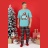 Пижама мужская новогодняя family look Традиция-2 ментоловый