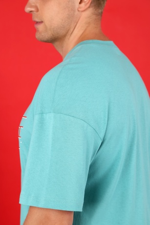 Пижама мужская новогодняя family look Традиция-2 ментоловый