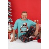 Пижама мужская новогодняя family look Традиция-2 ментоловый