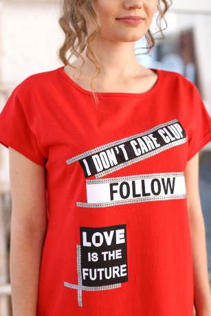 Туника женская Стайл-1 красный