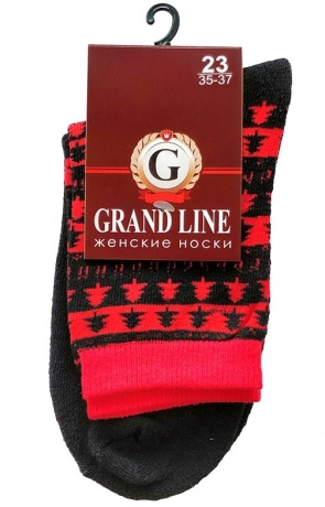 Носки женские ЖТ-43 теплые, елочки