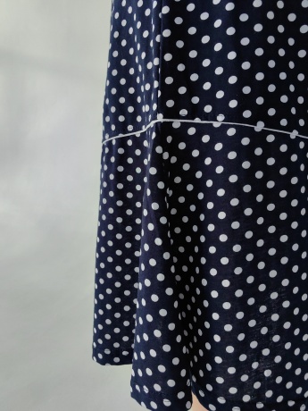 Халат женский на молнии в горох