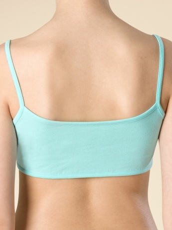 Майка-топ для девочек лазурный