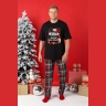 Пижама мужская новогодняя family look Традиция-2 черный