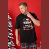 Пижама мужская новогодняя family look Традиция-2 черный