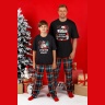 Пижама мужская новогодняя family look Традиция-2 черный