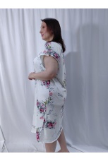 Cорочка женская хлопковая c цветочным принтом 