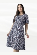 Халат женский с узорами на молнии