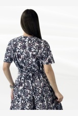 Халат женский с узорами на молнии