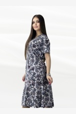 Халат женский с узорами на молнии