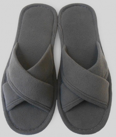 Мужские тапочки флис "Крестик"