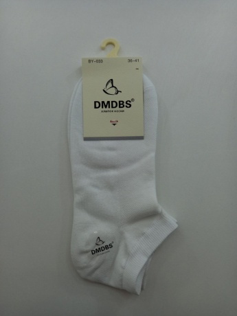 Женские укороченные белые носки с сеточкой