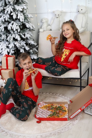 Костюм для девочки Пиццайоло-1 красный