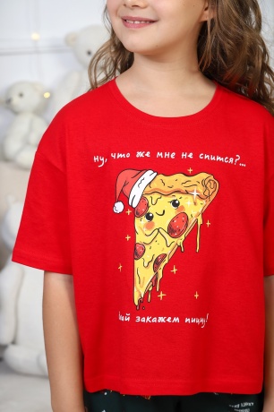 Костюм для девочки Пиццайоло-1 красный