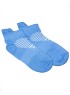 Носки женские спортивные укороченные с бортиком и сеточкой, голубые