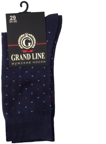 Носки мужские М-154 (горох) т-синий