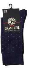 Носки мужские М-154 (горох) т-синий