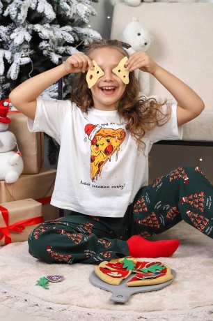 Костюм для девочки Пиццайоло-1 молочный