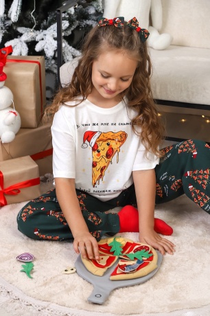 Костюм для девочки Пиццайоло-1 молочный