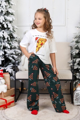 Костюм для девочки Пиццайоло-1 молочный