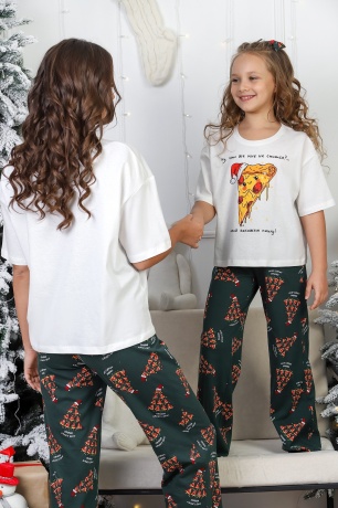 Костюм для девочки Пиццайоло-1 молочный