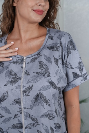 Халат женский на замке Листопад-1