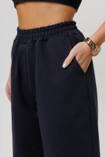 Бермуды женские черные с карманами