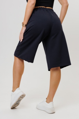 Бермуды женские черные с карманами