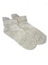 Носки женские спортивные укороченные с бортиком и сеточкой, серые