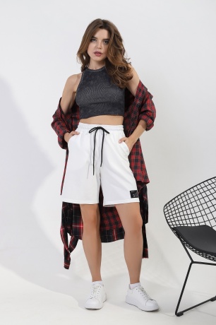 Шорты женские Сияние стиля-2 молочный