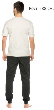 Мужской комплект светло-серый, Не уходи ( брюки, рост 188)